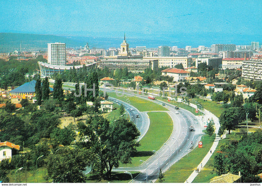 Varna - route motorway Varna - Golden Sands - transport - Bulgaria - unused - JH Postcards