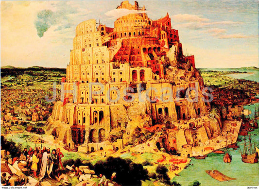 painting by Pieter Bruegel - The Tower of Babel - 122 - Dutch art - Austria - unused - JH Postcards