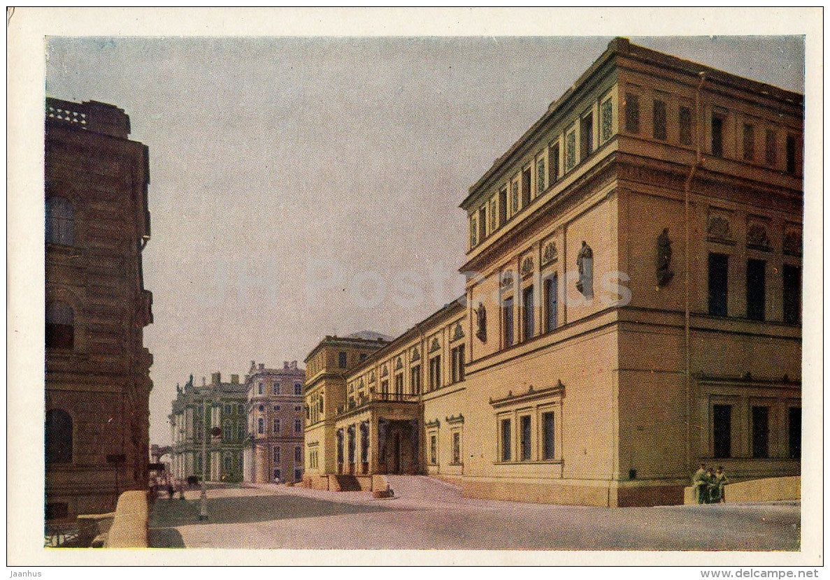 Hermitage Buildings from the Khalturin street - St. Petersburg - Leningrad - Russia USSR - 1963 - unused - JH Postcards