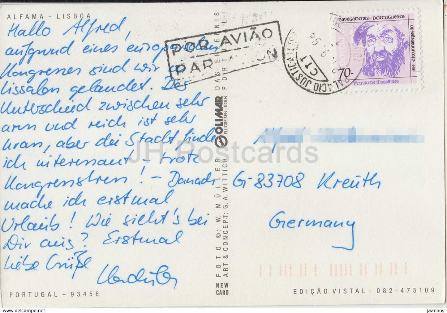 Lisbon - Lisboa - Alfama - street - 1994 - Portugal - used