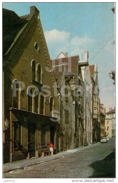 Warehouses in Miesnieku street - Old Town - Riga - 1973 - Latvia USSR - unused - JH Postcards