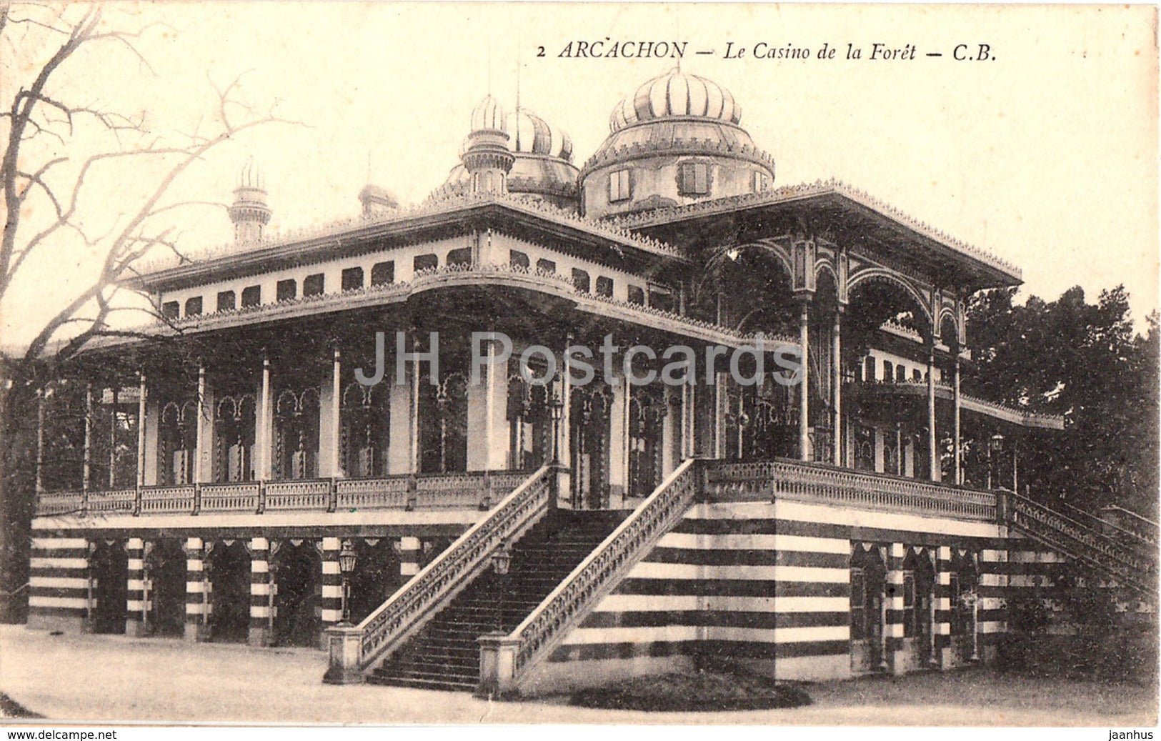 Arcachon - La Casino de la Foret - 2 - old postcard - 1916 - France - used - JH Postcards