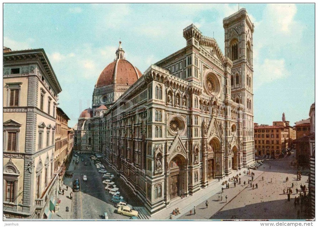 La Cattedrale ed il Campanile di Giotto - cathedral , belltower - Firenze - Toscana - 202 - Italia - Italy - unused - JH Postcards