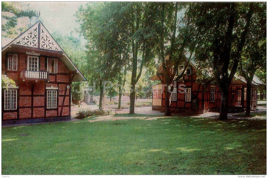 houses on Basanaviciaus street - Palanga - Turist - 1987 - Lithuania USSR - unused - JH Postcards