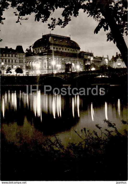 Praha - Prague - Svetla u Narodniho Divadla - National Theatre - Czech Republic - Czechoslovakia - unused - JH Postcards