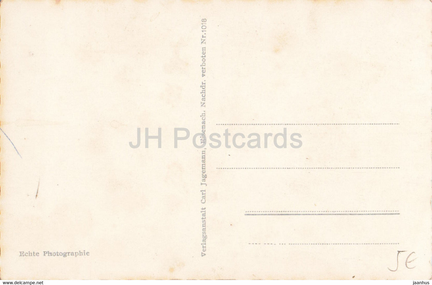 Wartburg - Gedicht - Poesie - alte Postkarte - Deutschland - unbenutzt