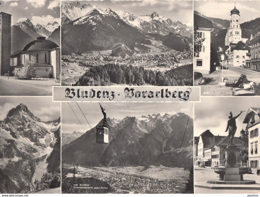 Bludenz - Vorarlberg - cable car - 1961 - Austria - used - JH Postcards