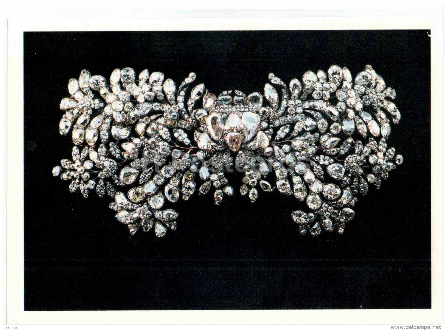 Buckle-Agraf , 1750s - silver - Diamond Fund - Moscow - 1991 - Russia USSR - unused - JH Postcards