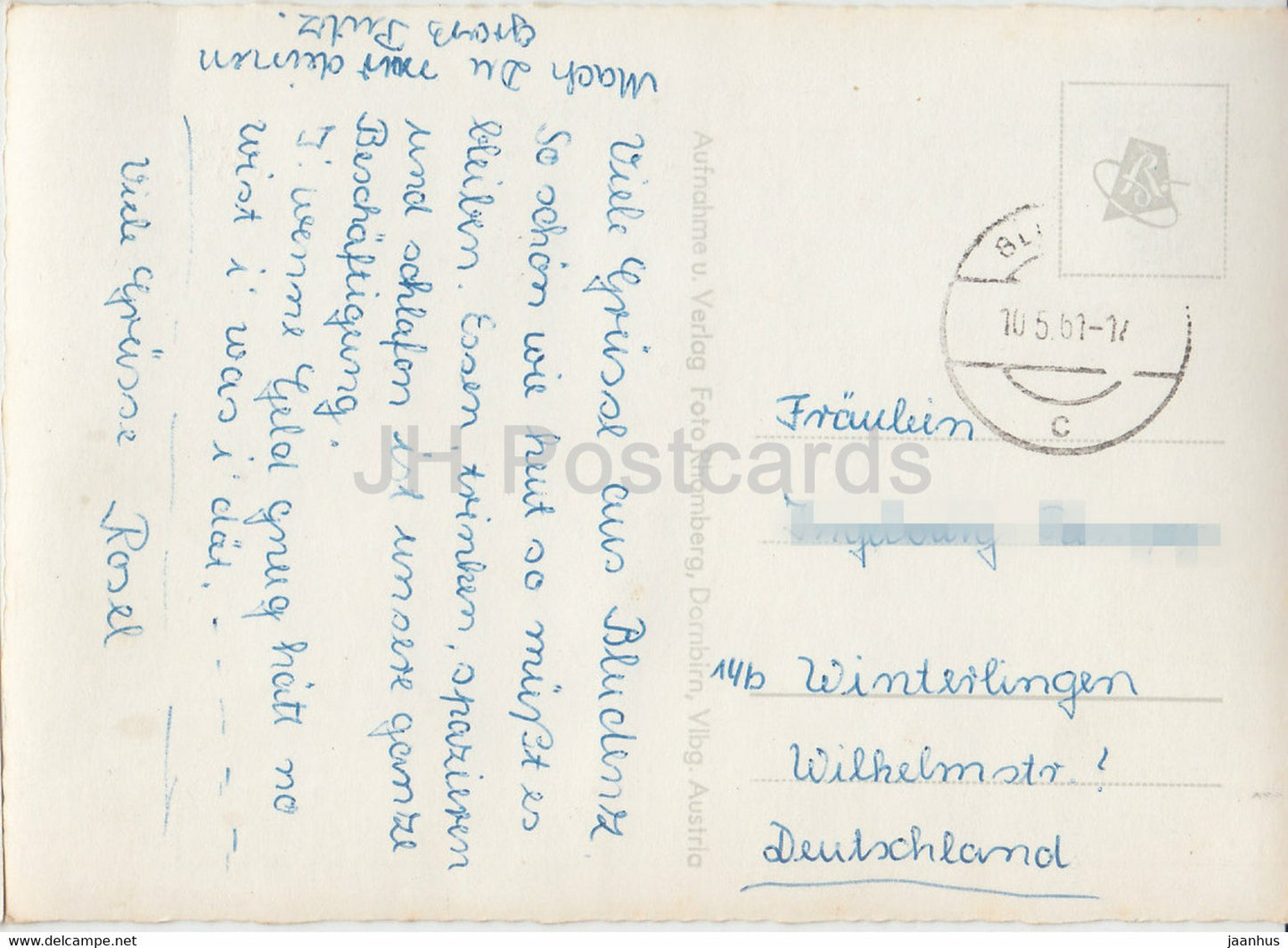 Bludenz - Vorarlberg - téléphérique - 1961 - Autriche - occasion