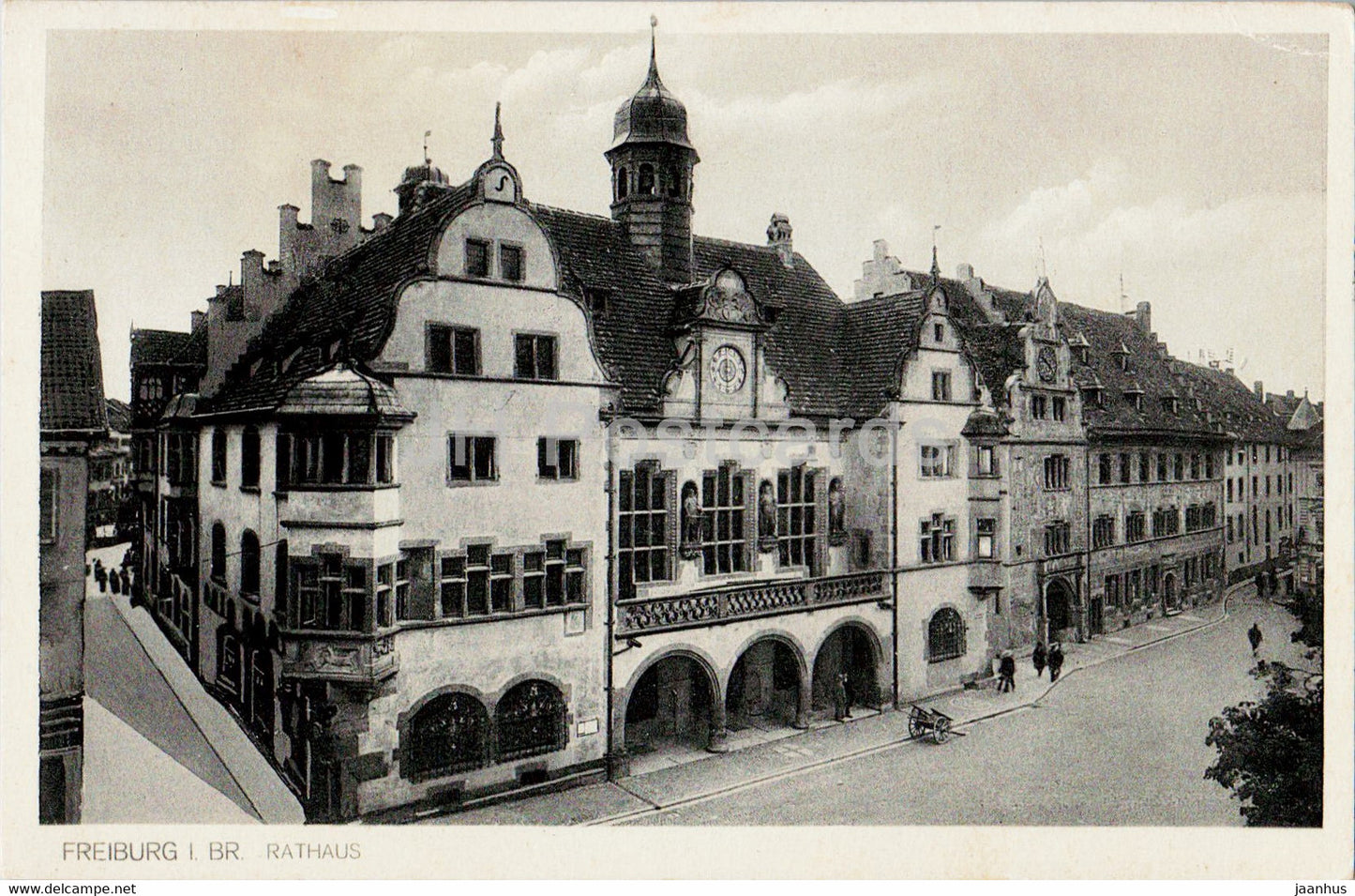 Freiburg i Br - Rathaus - town hall - old postcard - 1943 - Germany - used - JH Postcards