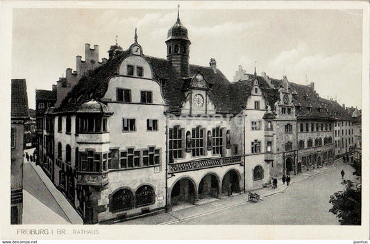 Freiburg i Br - Rathaus - town hall - old postcard - 1943 - Germany - used - JH Postcards