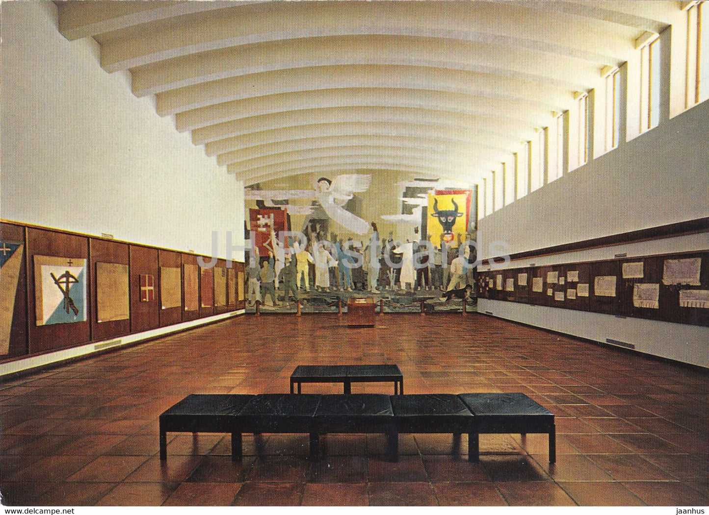 Schwyz - Bundesbriefarchiv - Ausstellungssaal - Fresko von W. Clenin - Rutlischwur - 6430 - Switzerland - unused - JH Postcards