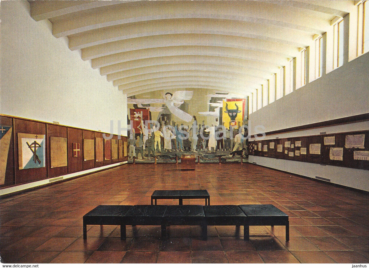 Schwyz - Bundesbriefarchiv - Ausstellungssaal - Fresko von W. Clenin - Rutlischwur - 6430 - Switzerland - unused - JH Postcards