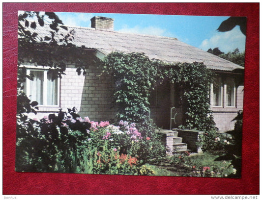 painter Paul Kamm house - Hiiumaa island - 1977 - Estonia USSR - unused - JH Postcards