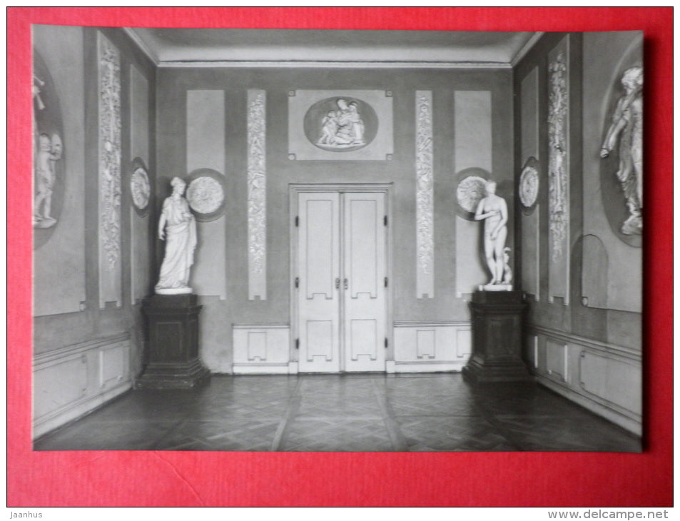 The White Room - Heidecksburg Castle - old postcard - Germany DDR - unused - JH Postcards