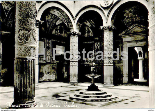 Firenze - Florence - Cortile di Palazzo Vecchio - The Old Palace Courtyard - 372 - Italy - used - JH Postcards