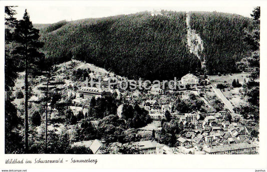 Wildbad im Schwarzwald - Sommerberg - old postcard - Germany - unused - JH Postcards