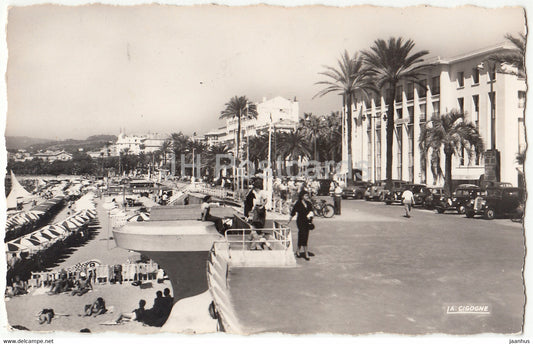 Cannes - Le Port - La Croisette et le Palais des Festivals - old postcard - France - used - JH Postcards