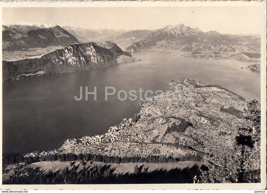 Weggis am Vierwaldstattersee - Burgenstock - Pilatus - Berner Alpen - 1964 - Switzerland - used - JH Postcards