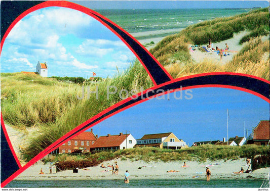 Beach at Laeso - 1991 - Denmark - used - JH Postcards