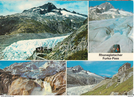 Rhonegletscher - Furka Pass - Eisgrotte - Quelle der Rhone - Switzerland - unused - JH Postcards