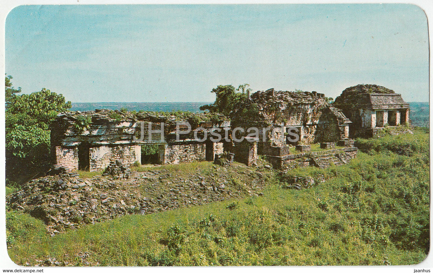 The Count's Temple - Palenque Ruins - El Templo del Conde - Ruinas de Palenque - Mexico - unused - JH Postcards