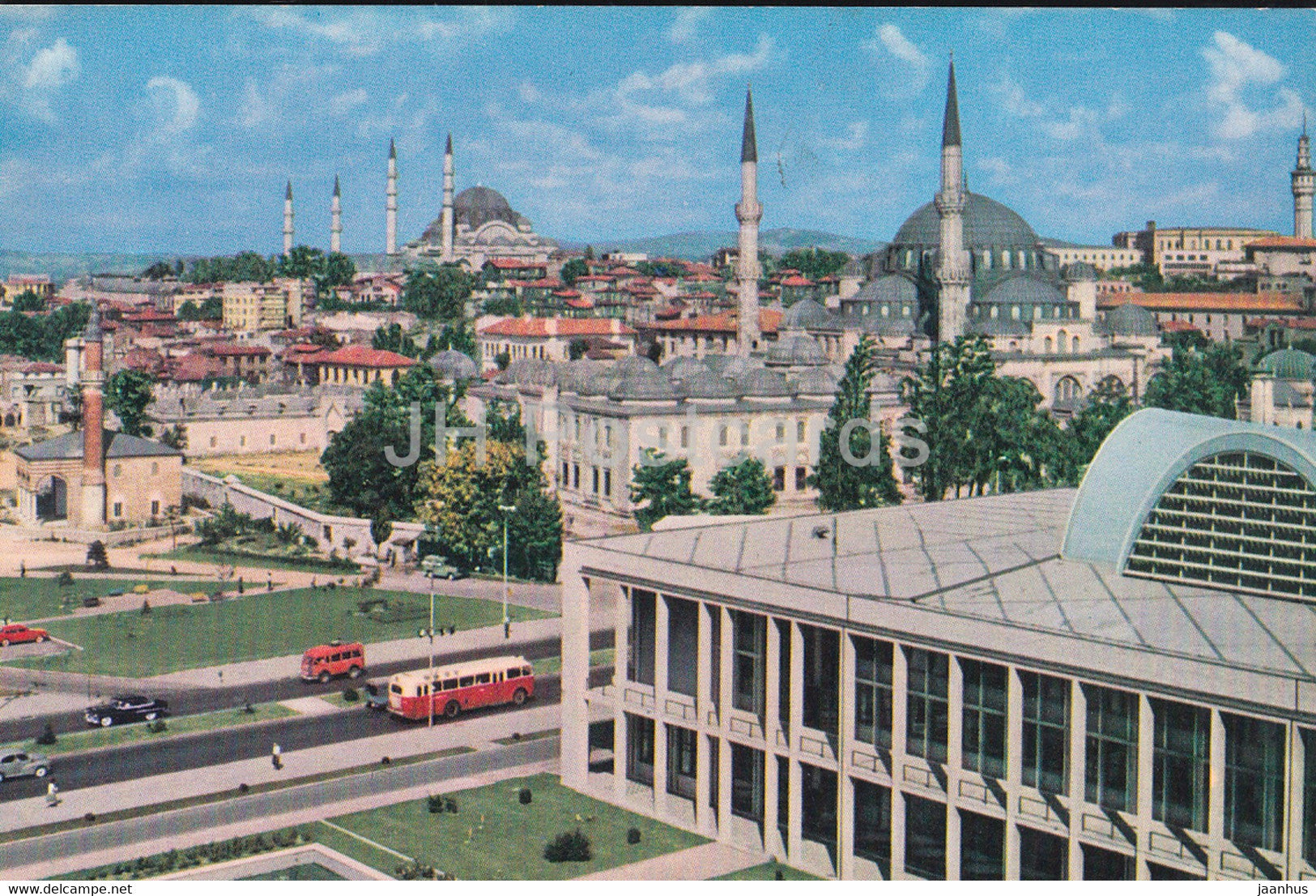 Istanbul - A General view of tower of Beyazit - Sehzade and the Sulemaniye Mosque - Turkey - unused - JH Postcards