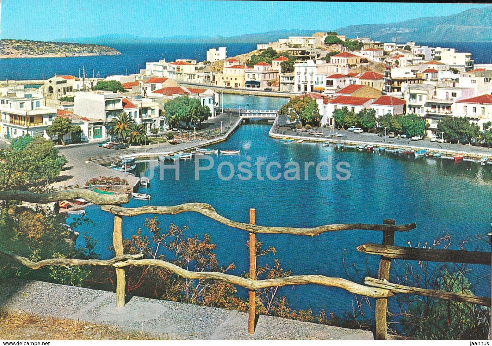 Crete - Agios Nikolaos - The Lake - 1981 - Greece - used - JH Postcards