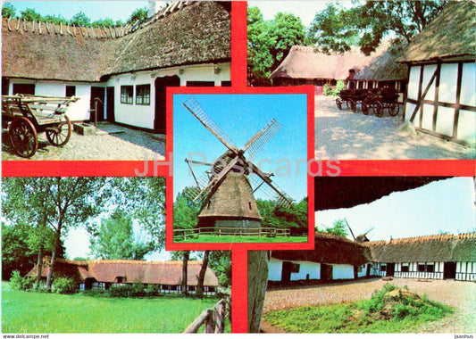 Odense - den fynske landsby - windmill - 1979 - Denmark - used - JH Postcards