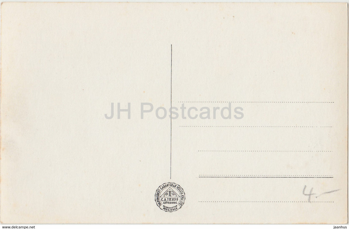 Goteborg - Gotaplatsen med Konstmuseet och Stadsteatern - museum - theatre - car - 3744 - old postcard - Sweden - unused