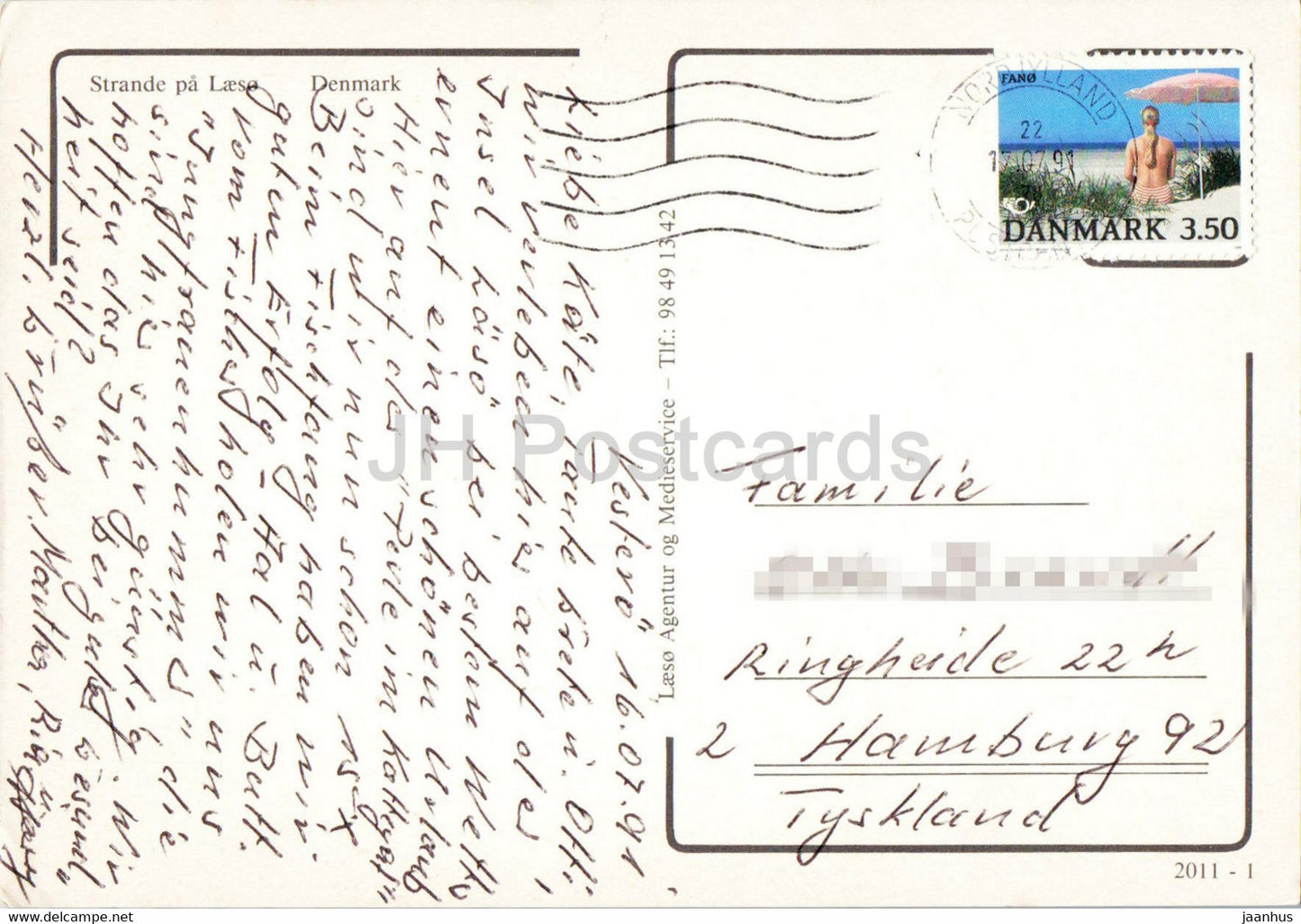 Beach at Laeso - 1991 - Denmark - used