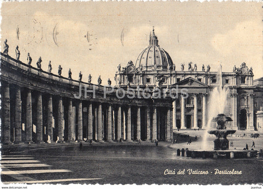 Citta del Vaticano - Particolare - old postcard - 1952 - Vatican - used - JH Postcards