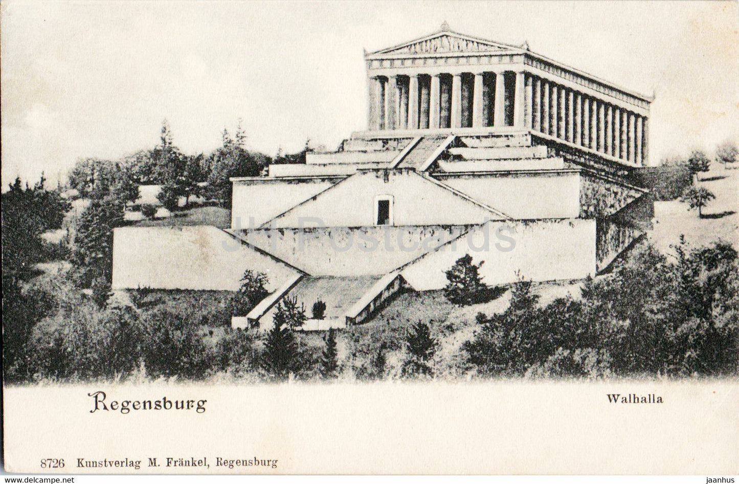 Regensburg - Walhalla - 8726 - old postcard - Germany - unused - JH Postcards