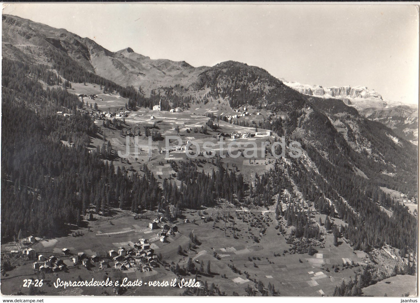 Sopracordevole e Laste - verso il Sella - Italy - used - JH Postcards