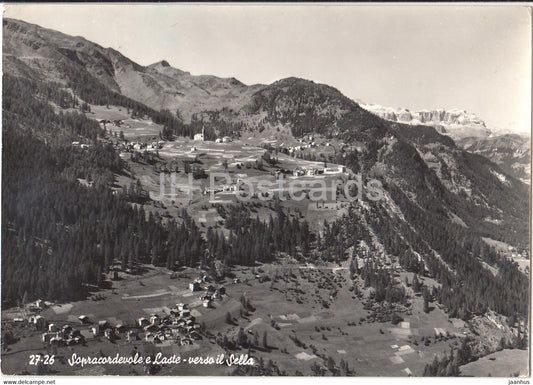 Sopracordevole e Laste - verso il Sella - Italy - used - JH Postcards