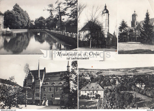 Neustadt a d Orla ist sehenswert - 1963 - Germany DDR - used - JH Postcards