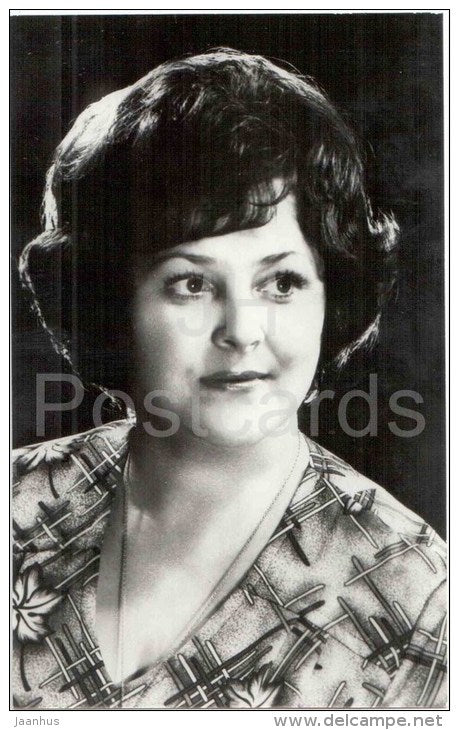 A. Bolotova - Soviet Russian Movie Actress - 1977 - Russia USSR - unused - JH Postcards