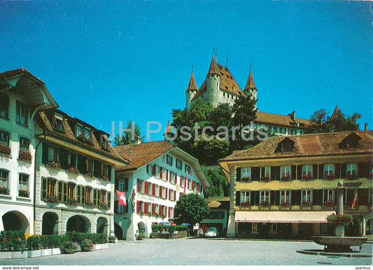 Thoune - Thun - Blick auf Schloss - castle - 1981 - Switzerland - used - JH Postcards