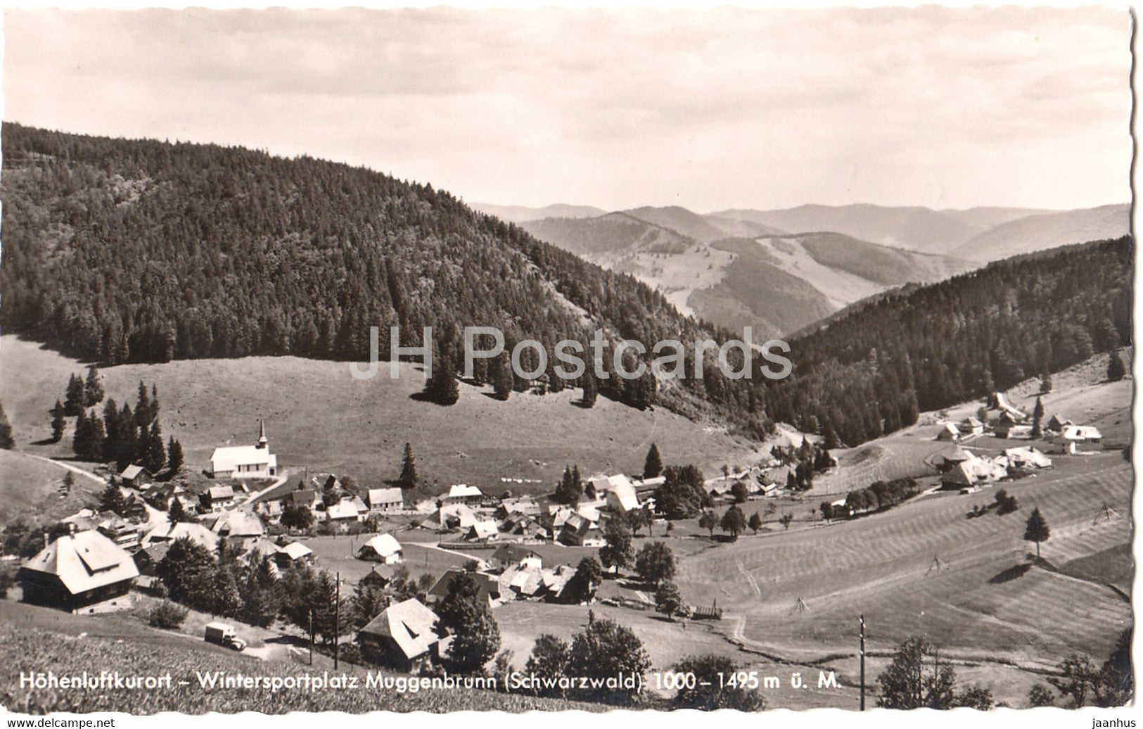 Hohenluftkurort Wintersportplatz Muggenbrunn - Schwarzwald - 1960s - Germany - used - JH Postcards