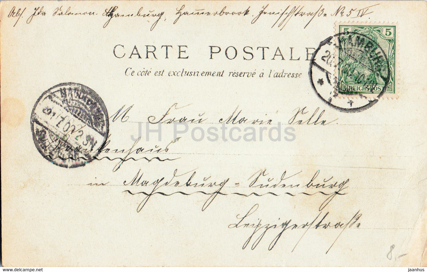 Paris - Exposition Universelle 1900 - Grand Restaurant Gruber et Cie - alte Postkarte - 1900 - Frankreich - gebraucht