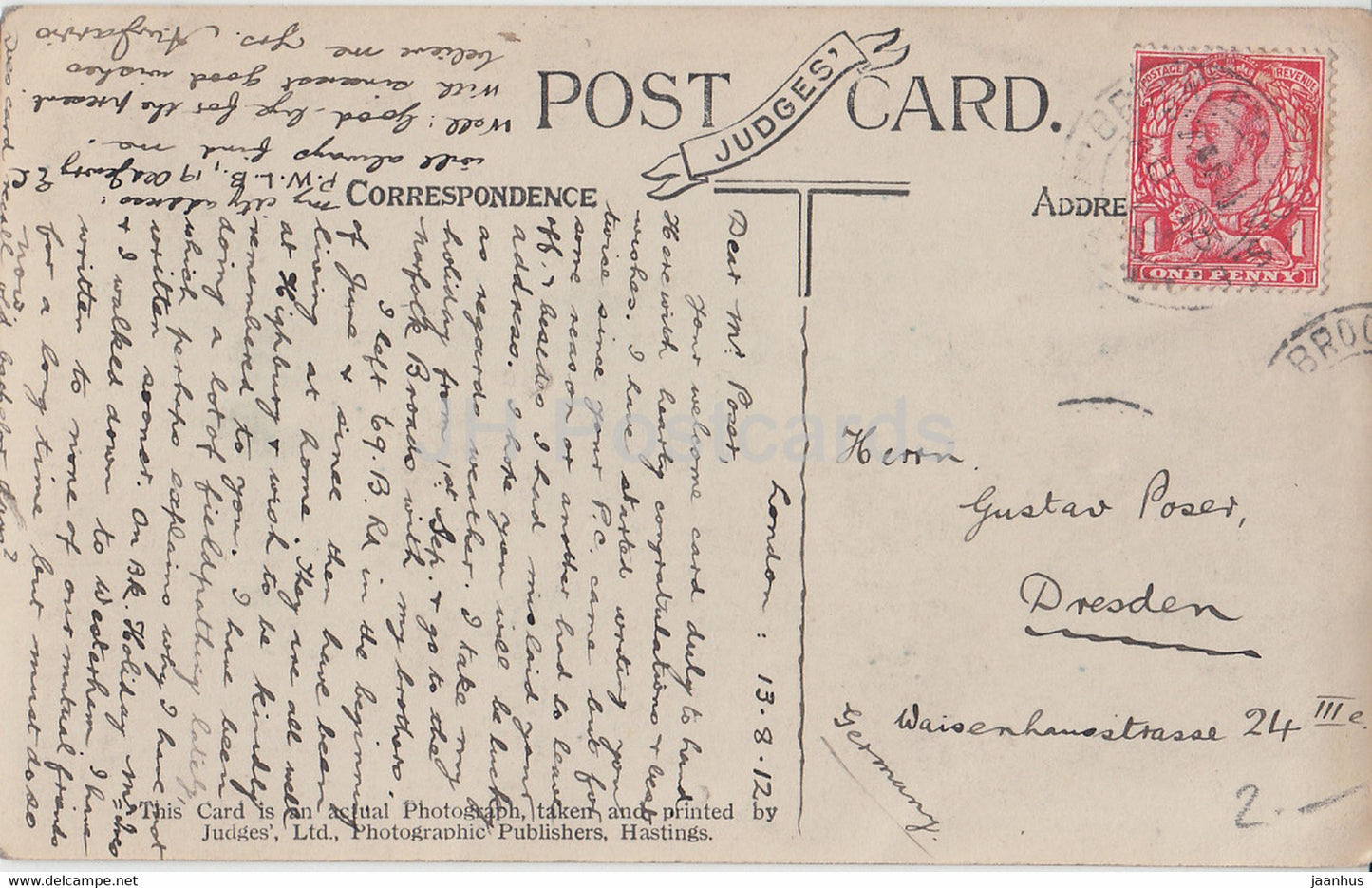 London - Leicester Square at Night - 90 - old postcard - 1912 - England - United Kingdom - used