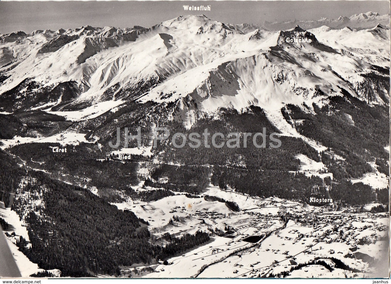 Klosters gegen Gotschna Parsenn Weissfluh - Switzerland - unused - JH Postcards