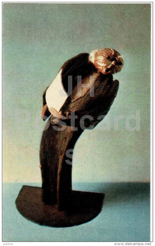 indefatigable orator - Nature and Fantasy - wooden figures - 1969 - Russia USSR - unused - JH Postcards