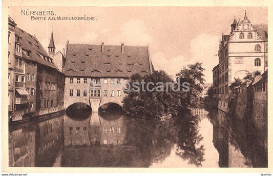 Nurnberg - Partie a d Museumsbrucke - old postcard - Germany - unused - JH Postcards