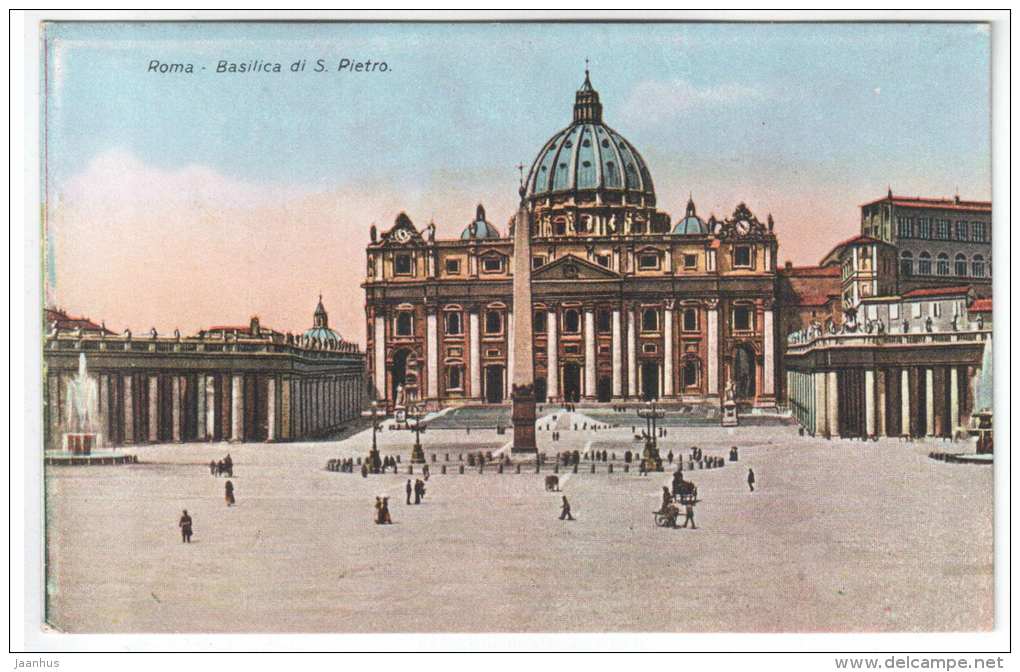 Basilica di S. Pietro - Rome - Italy - 26 Cesare Capello - old postcard - unused - JH Postcards
