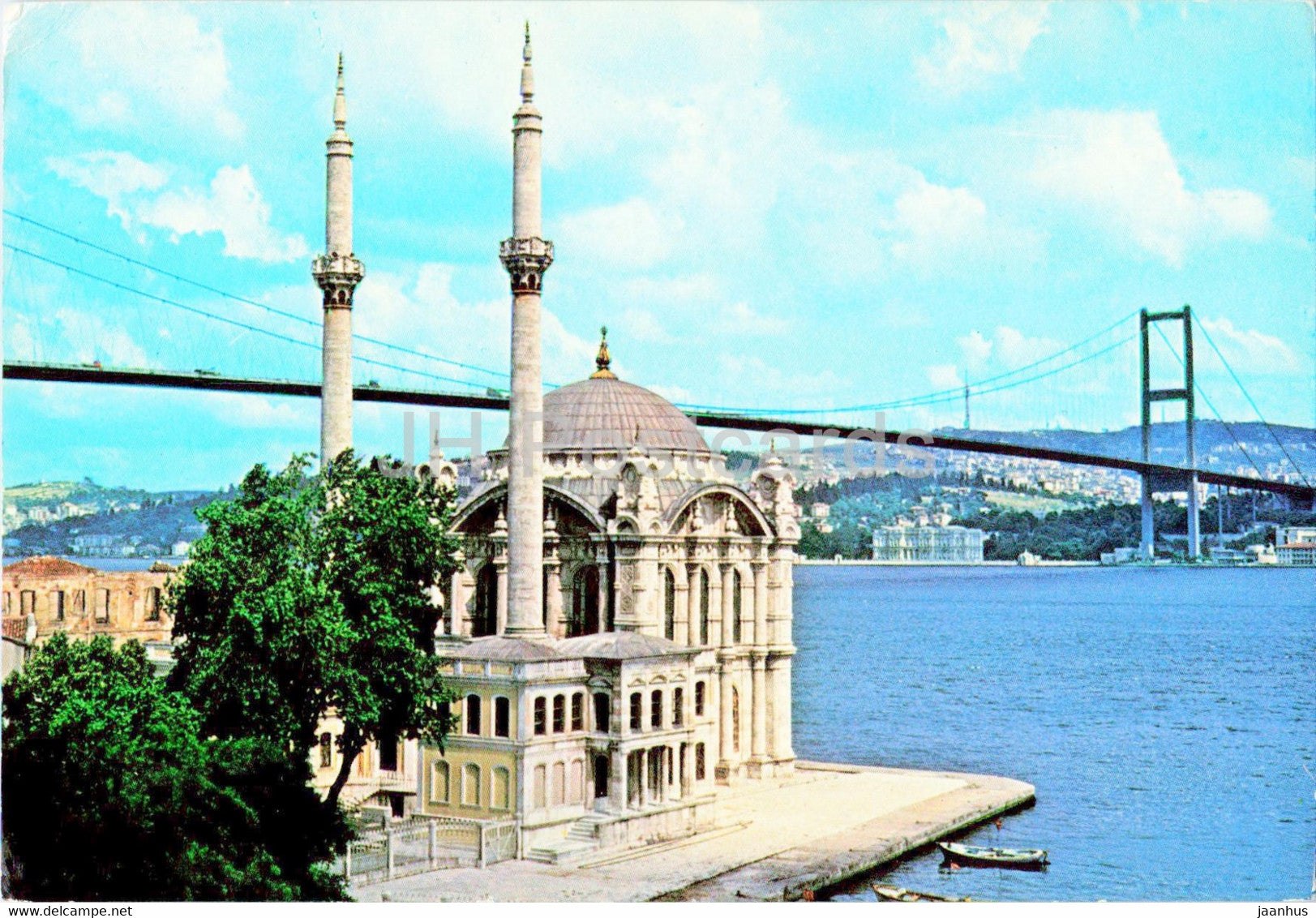 Istanbul - Ortakoy Mosque and Bogazici bridge - Keskin - 1988 - Turkey - used - JH Postcards