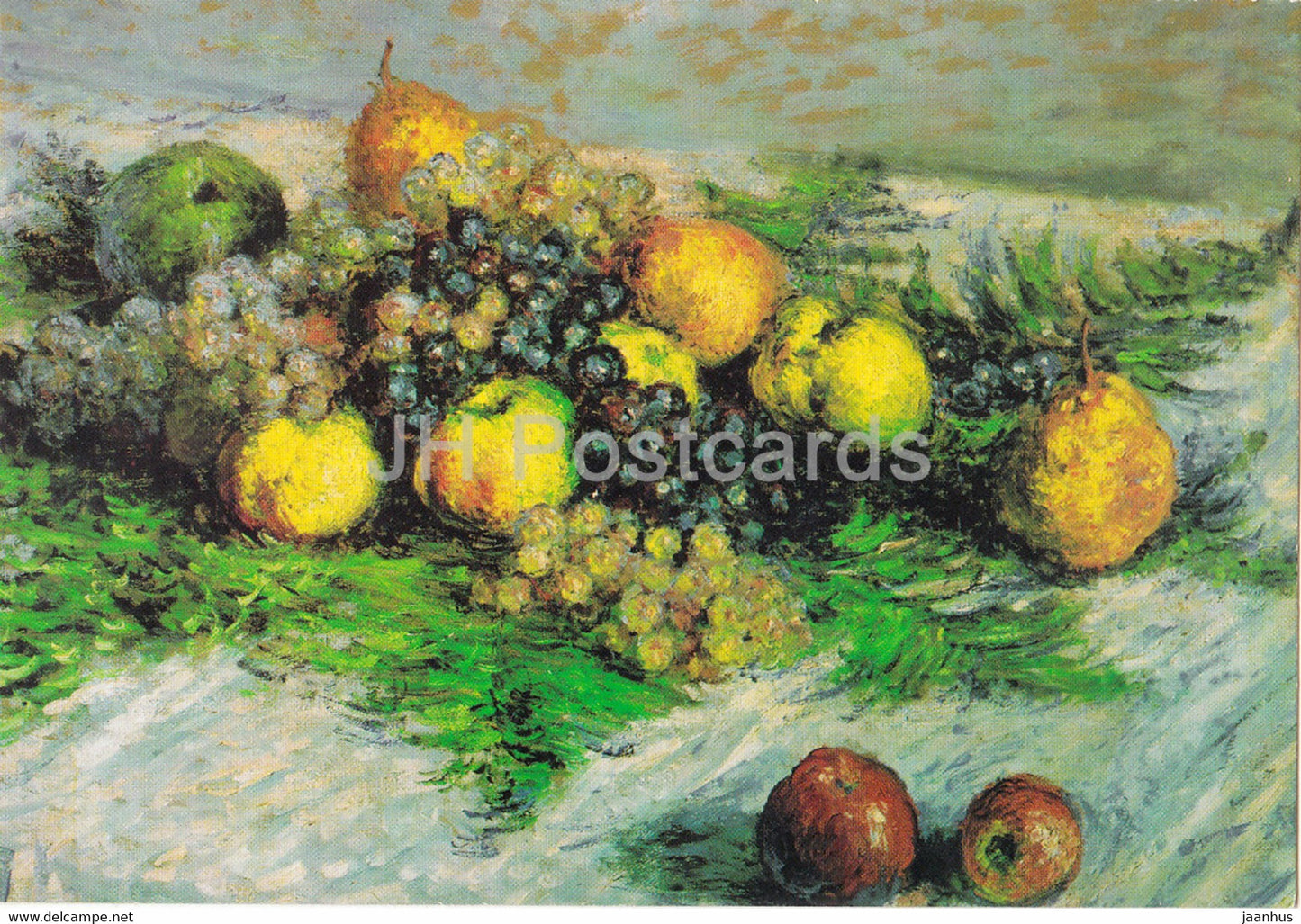 painting by Claude Monet - Stilleben mit Birnen und Trauben - French art - Germany - unused - JH Postcards
