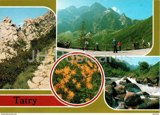 Tatry - Tatras - Sciezka na Giewont - Nad Morskim Okiem - Potok Kondratowy - multiview - Poland - unused - JH Postcards