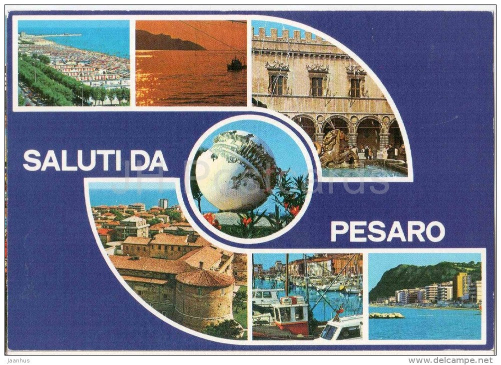 Saluti da Pesaro - Riviera Adriatica Italia - Pesaro - Marche - P. 60 - Italia - Italy - unused - JH Postcards