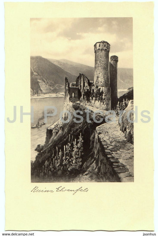 Ruine Ehrenfels - ruins - Germany - unused - JH Postcards